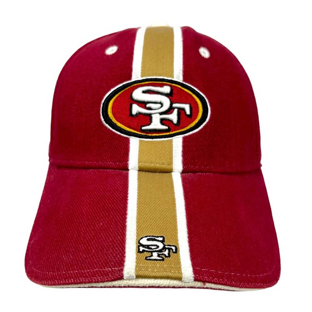 Reebok | Velcro Adjustable Strap | Red‎ & Gold “SF” San Francisco 49ers Hat Cap